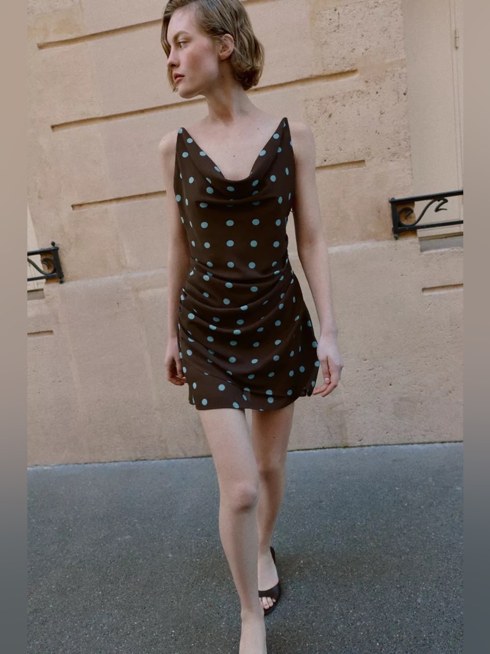 ZARA POLKA DOT MINI DRESS